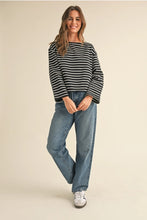 Load image into Gallery viewer, Striped Pattern Long Sleeve Top
