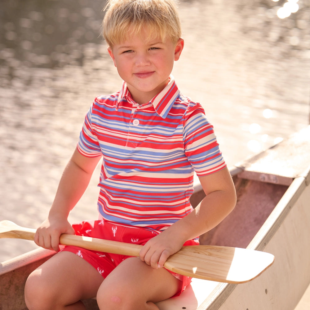 Cape Cod Stripe Boy's Polo