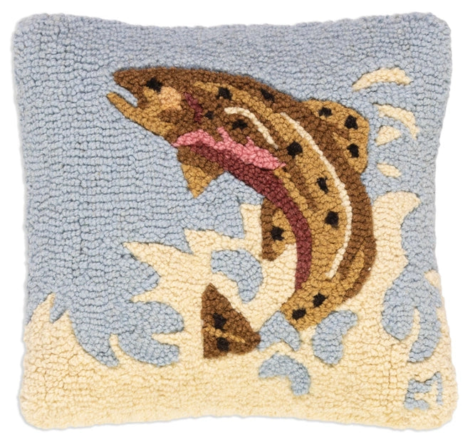 Hand Hooked Wool Pillow