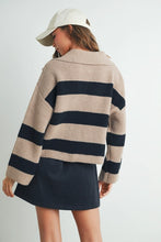 Load image into Gallery viewer, Stripe Drop Shoulder Sweater
