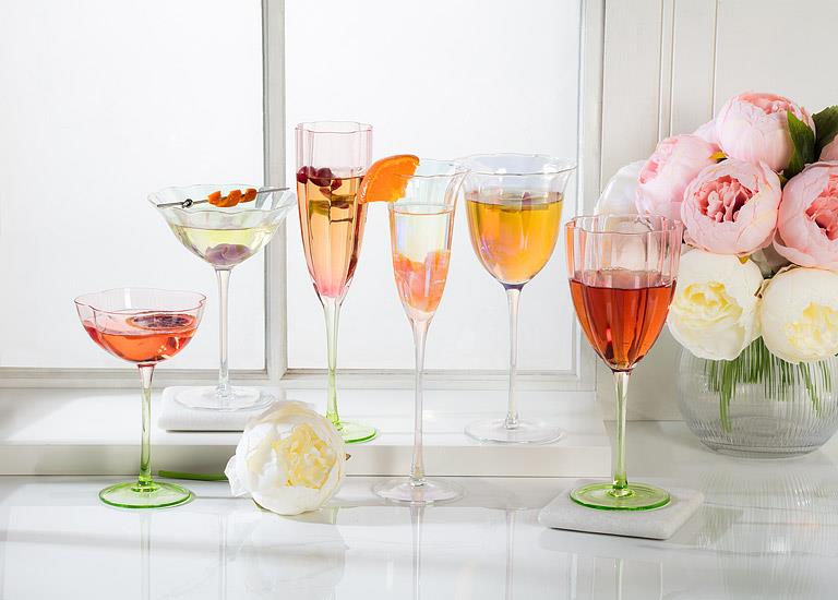 Flower Look Coupe Glass