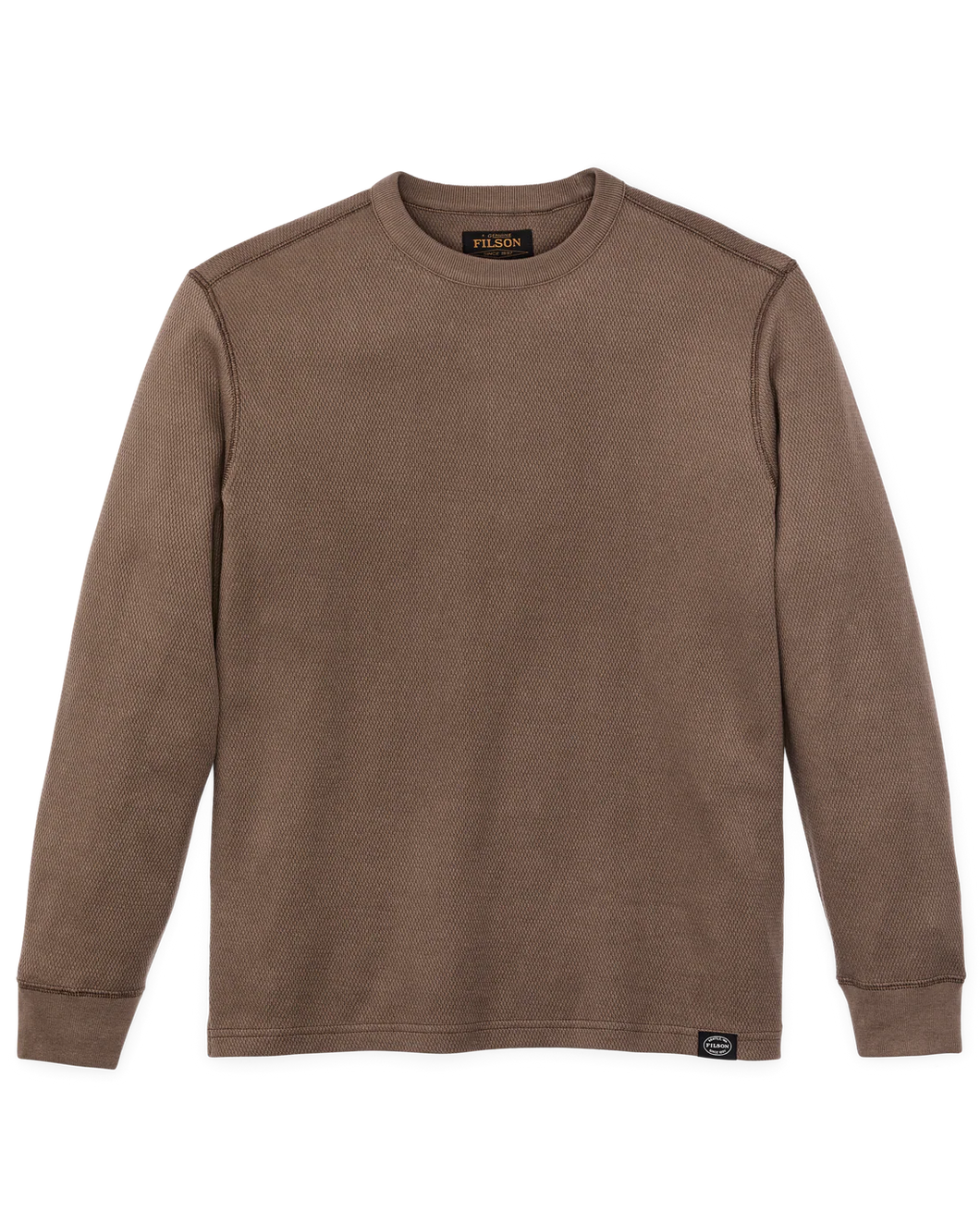 Waffle Knit Thermal Crewneck