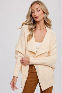 Waffle Cocoon Cardigan