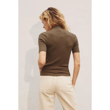 Load image into Gallery viewer, Mocha Short Sleeve Sweater
