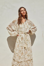 Load image into Gallery viewer, Soft Floral Button Down Maxi Dress
