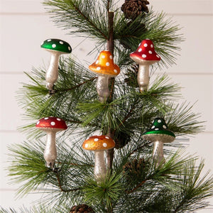 Clip on Mushrooms Ornament