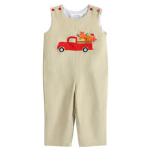 Load image into Gallery viewer, Tan Pumpkin Truck Overalls
