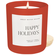 Load image into Gallery viewer, Happy Holidays Soy Candle
