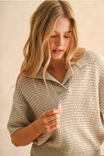 Load image into Gallery viewer, Multi Color Collared Knitted Top
