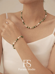 Green Beaded Necklace