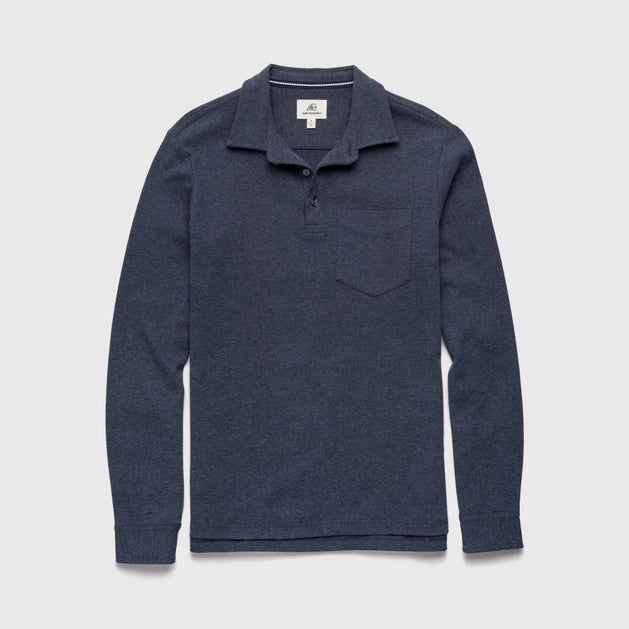 Cary Fleece Polo Navy