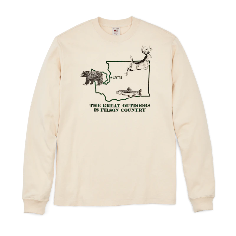 【FILSON】LONG SLEEVE PLONEER GRAPHIC T SHIRT Filson Long Sleeve Pioneer T-Shirt – Trove General Store