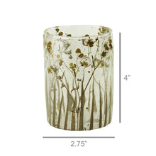 Load image into Gallery viewer, Enameled Prairie Glass Hurricane Small

