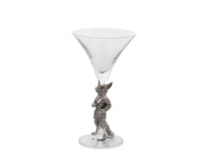 Load image into Gallery viewer, Hunting Dressed Fox Martini Glass
